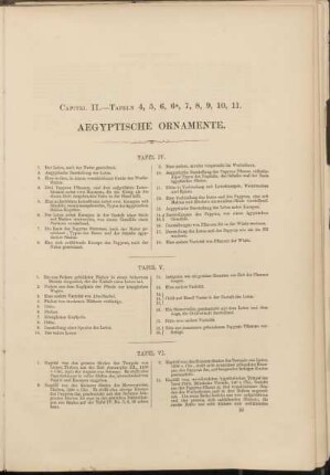 Capitel II. Aegyptische Ornamente.