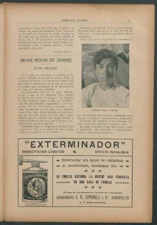 Grave hecho de sangre - entre menores