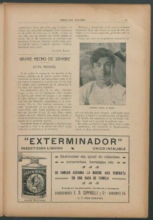 Grave hecho de sangre - entre menores