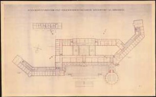 Jugenderholungsheim Schinkelwettbewerb 1943: Grundriss Obergeschoss 1:200