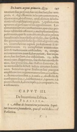 Caput III. De Inventione Ethica.