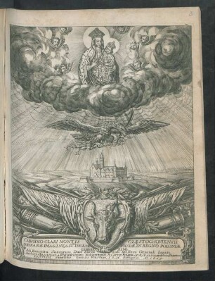 Obsidio Clari Montis Czȩstochoviensis : Dei Parae Imagine, A. D.ivo Luca De Pictae. In Regno Poloniae Celeberrimi. Ab Exercitu Suecorum, Duce Burchardo Mellero Generali Legato