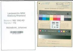Entnazifizierung Johannes Michelbrink , geb. 15.02.1906 (Friseur)
