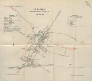 No. 10. Le Bourget mit seinen Befestigungen am 21ten December 1870 und Ende Januar 1871
