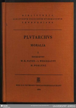 1: Plutarchi Moralia