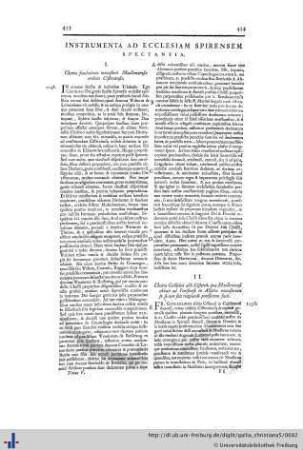 Instrumenta Ecclesiae Spirensis.