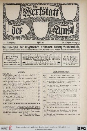 Heft 11 (13. Dezember 1909)