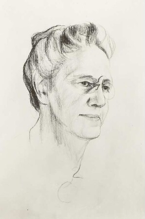 Kopfstudie zum Porträt der Mutter von Marion Wilhelm