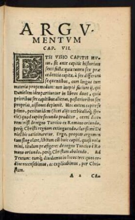 Argumentum Cap. VII.