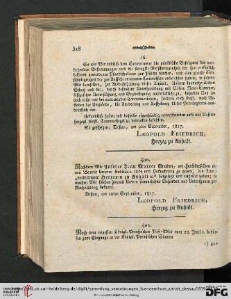 [Verordnungen 401-413]