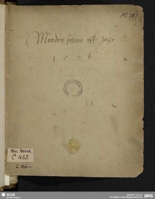 Mondenschein vffs Jahr 1576.