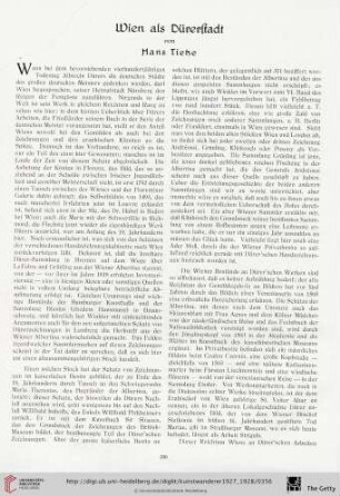 9/10: Wien als Dürerstadt
