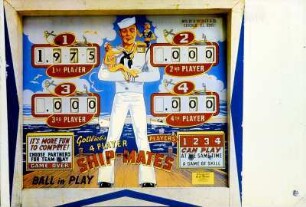 Spielautomat Matrose, Reproduktion Plakat / Kalender 1975 für Müssig AG