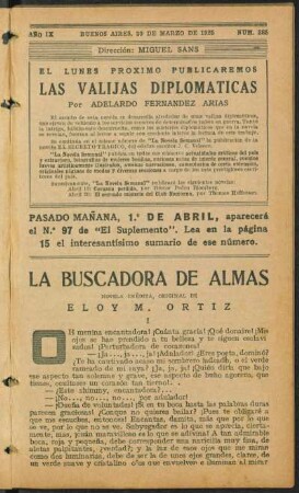 1925009385: La buscadora de almas : novela inédita