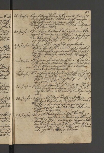 Bürgerbuch der Stadt Zeitz - 1701-1801