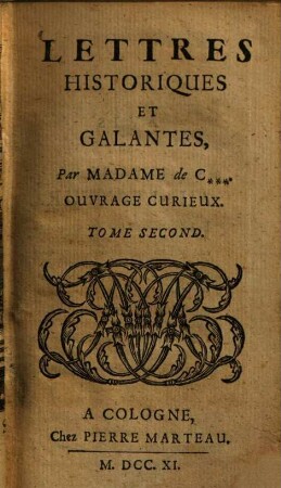 Lettres Historiques Et Galantes : Ouvrage Curieux, 2