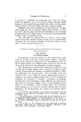 Einzelne pädagogische Richtungen, Pädagogen und Schulmänner : erste Abteilung ; [Pädagogik und Bildungswesen]