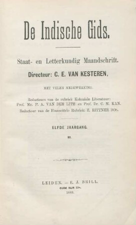 11,2.1889: De indische gids