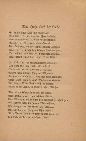 Das Hohe Lied der Liebe