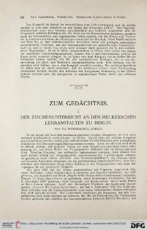 4: Der Zeichenunterricht an den Heckerschen Lehranstalten zu Berlin