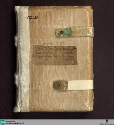 Gregorii M. expositio euangeliorum - Cod. Aug. perg. 259
