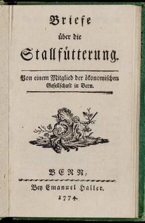 Briefe über die Stallfütterung