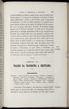 CAPITOLO XV. VIAGGIO DA TRONDIEMA A GRISTIANIA.