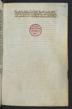 Nachtrag (Prv 1,1-3)