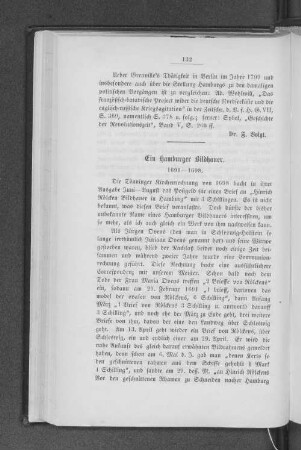 Ein Hamburger Bildhauer. : 1691--1698.