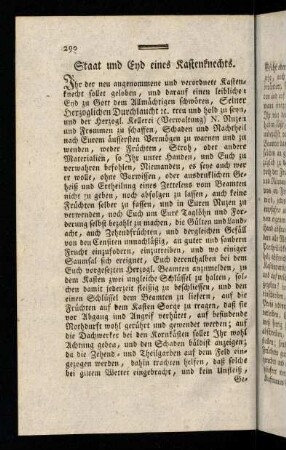 290-300, Staat und Eyd eines Kastenknechts; ...