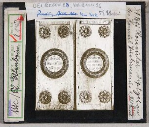 New York, Metropolitan Museum: Justinian Diptychon (Stoedtner-Nr. 11605)