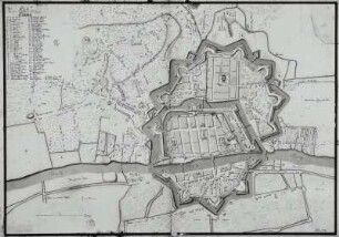 Plan von der Stadt und Festung Elbing
