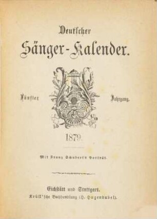 Deutscher Sänger-Kalender. 5. 1879
