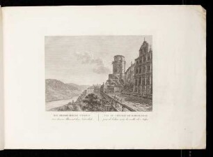 Heidelberger Schloss, der Altan von Westen