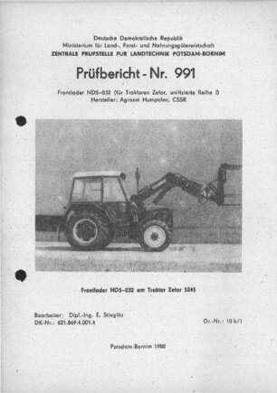 Frontlader ND 5-032
