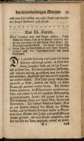Das III. Capitel. König Jonathan wird zum Kayser gekrönt. [...]