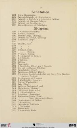 Schatullen (Nr. 2281-2286)