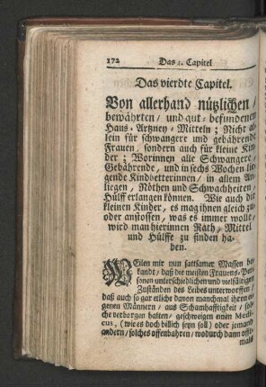 Das vierdte Capitel. Von allerhand nützlichen/ ...