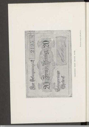 Prisoners' camp money note