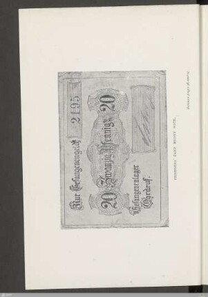 Prisoners' camp money note