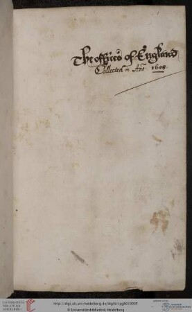 Etat des englischen Hofes (engl.)