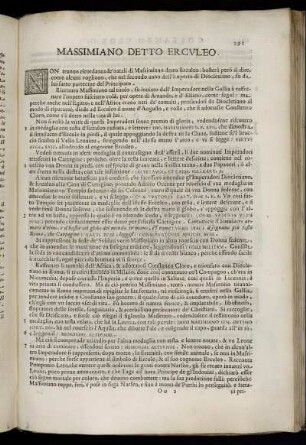 Massimiano Detto Erculeo.