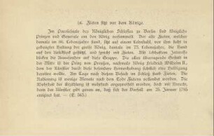 16. Zieten sitzt vor dem Könige