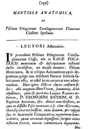 Mantissa Anatomica