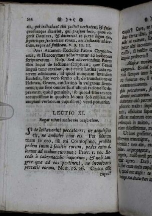 Lectio XI. - Lectio XV.