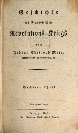 Geschichte des französischen Revolutions-Kriegs, 6