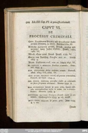 Caput VI. De Processu Criminali.