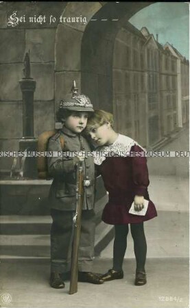 Kind als Soldat, Abschiedsszene
