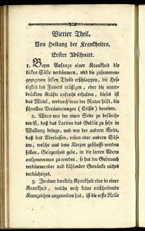 Vierter Theil. Von Heilung der Krankheiten.