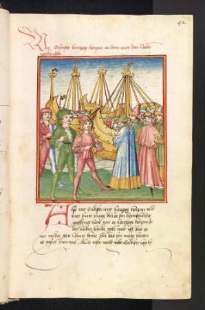 Der neidische Gadifer von Savoyen verkauft Herzog Herpin den Heiden